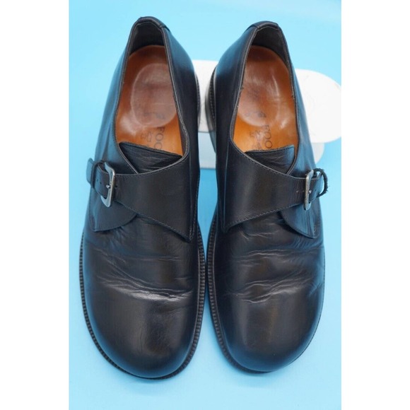 BIRKENSTOCKS FOOTPRINTS CLASSIC BLACK OXFORD MONK STRAP SIZE 45 - Picture 14 of 14